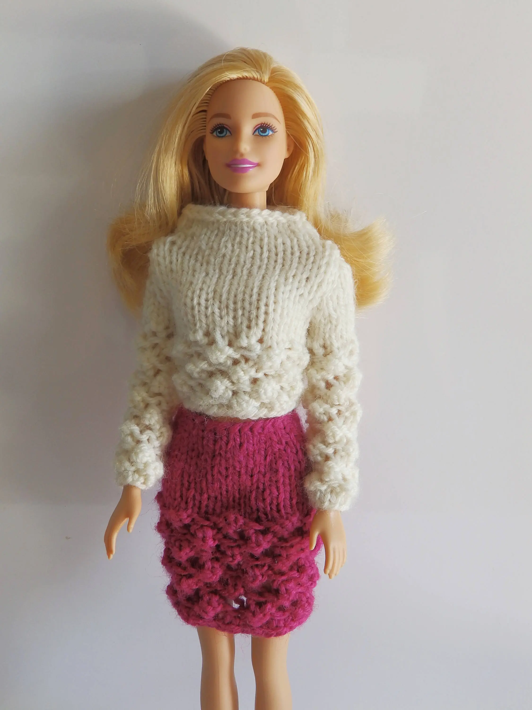11-5-inch-doll (Fits Barbie®) Bobbles Outfit, 11-5-inch-doll (Fits Barbie®) sweater, 11-5-inch-doll (Fits Barbie®) skirt