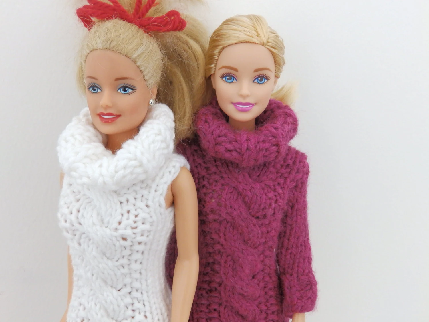 11-5-inch-doll (Fits Barbie®) Cable Tunic, 11-5-inch-doll (Fits Barbie®) Dress, Cowl Dress