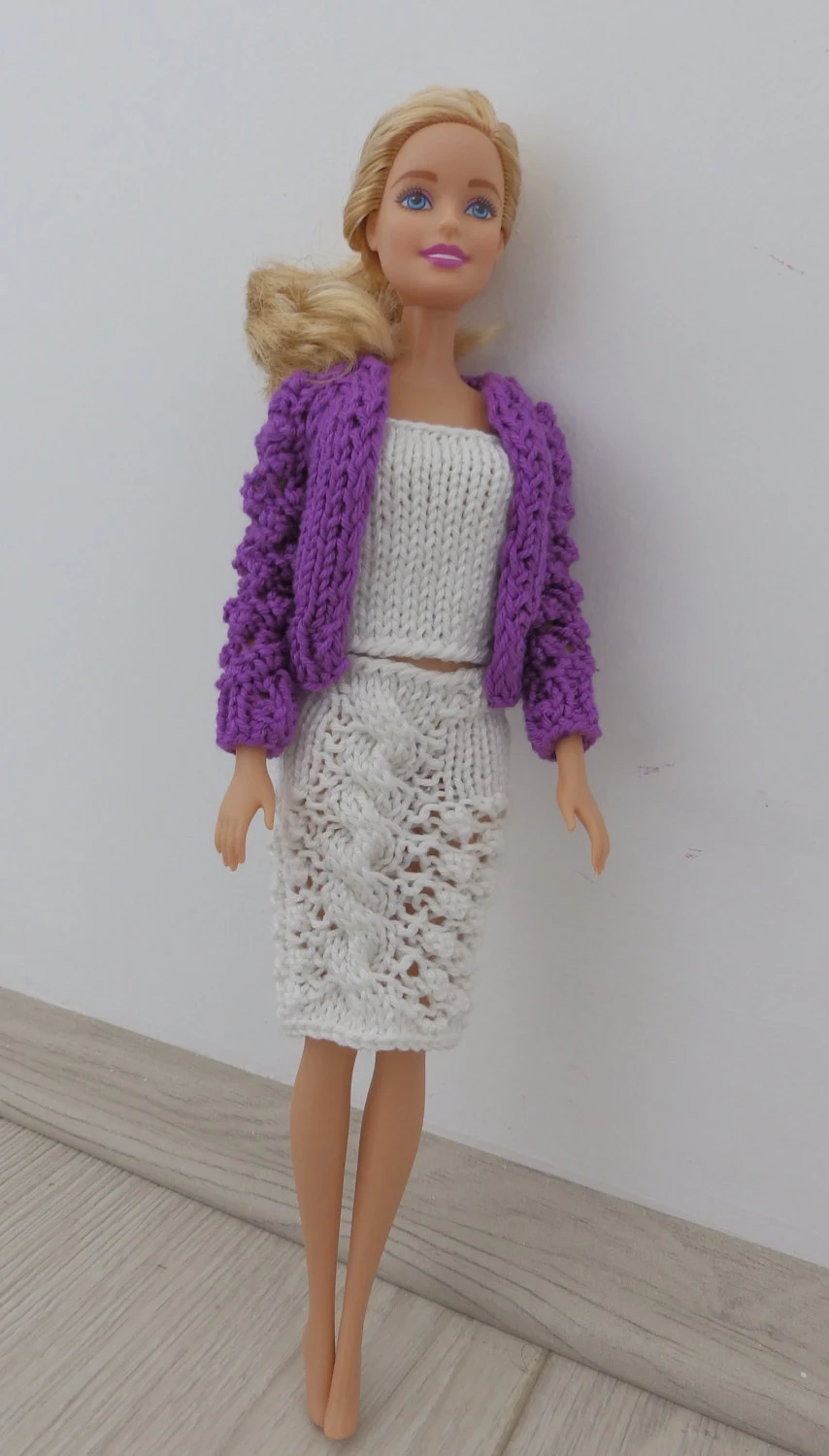 11-5-inch-doll (Fits Barbie®) Outfit, 11-5-inch-doll (Fits Barbie®) Skirt, 11-5-inch-doll (Fits Barbie®) Top, 11-5-inch-doll (Fits Barbie®) Cardigan