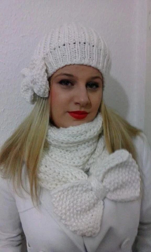 The Big Bow Beanie, Beanie with bow, Knitted hat